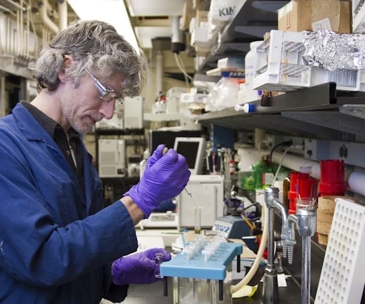 Scientist providing expert consultation