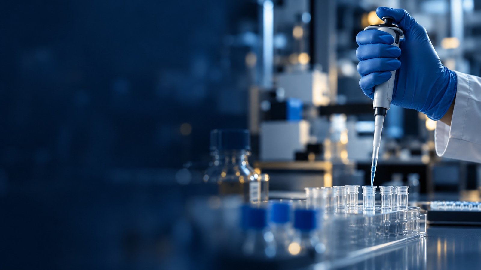 Laboratory sample preparation with a precision micropipette